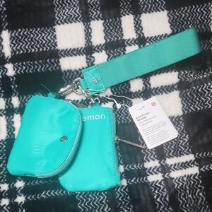 lululemon athletica Teal Dual Pouch Wristlet